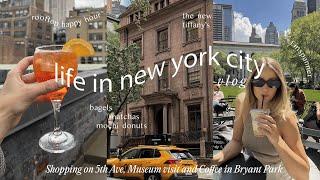 New York Vlog  Shopping on 5th Ave, New Tiffany's store, Museum visit, Sunny coffee in Bryant Park