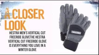 Hestra Vertical Cut Freeride Glove Men's- Grey - TheSkiBum.com
