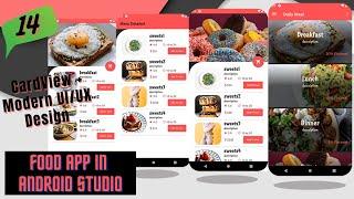 CardView Android | Collapsing Toolbar | Android Material Design | Restaurant App In Android Studio