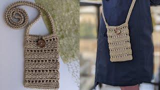 Crochet Phone Bag (Case) Tutorial