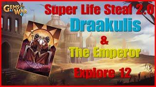 Gems of War - Explore 12 Team - Draakulis & The Emperor #gems #gemsofwar #gemsofwartips #explore12