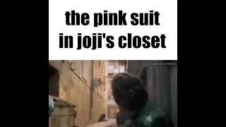 the pink suit in joji's closet meme