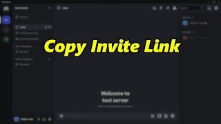 How To Copy Discord Server Invite Link