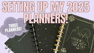 Setting Up 3 Planners for 2025 | Classic Happy Planner Setup | Catchall, Social Media & Shop Planner