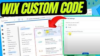 How to embed Custom Code wix | Add HTML Code to a Wix