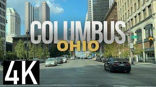 Driving in Columbus, Ohio & The Ohio State University Area in 4K - Short North on High Street