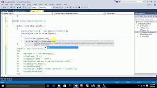 Entity Framework Code First approach in .NET || Displaying the table data using code | 3