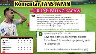 Komentar fans jepang yang respon grup c di kualifikasi piala dunia zona asia #timnasindonesia