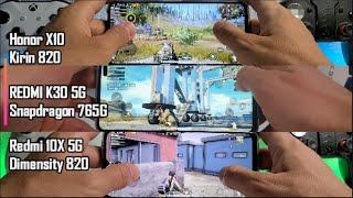 Kirin 820 vs Snapdragon 765G vs Dimensity 820 Antutu Speed test Gaming comparison/PUBG