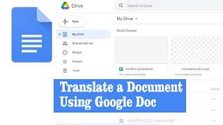 Translate a Document Using Google Doc - Google Drive