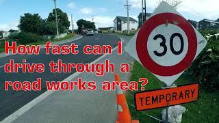 Common Driving Test Mistakes - Temporary Speed Zones