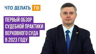 Первый обзор судебной практики Верховного Суда в 2023 году