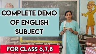 Demo for English Subject|| Complete demo of english for class 6,7,8