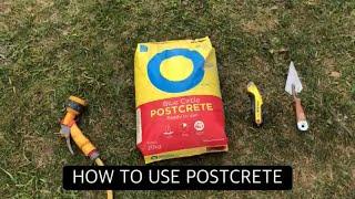 HOW TO USE POSTCRETE | WOODEN POST INSTALLATION | DECKING DIY