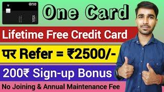 one card credit card apply | one card refer and earn | credit card refer and earn | one card apply