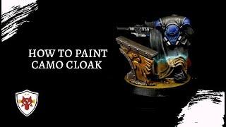 How To Paint Camo Cloak With Active Line - 如何塗裝迷彩披風 - wsc_miniature