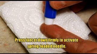 How to Use a Spring-Loaded Lancet (for Blood Typing)