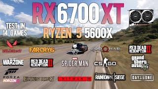 RX 6700XT + Ryzen5 5600X : Test in 14 Games - RX 6700XT Gaming test