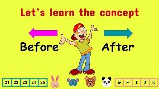 Before After Concept | Numbers / Days of the week / Pictures | How to teach ?