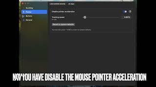 How to turn off Mouse Pointer acceleration on Mac