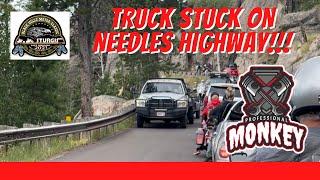 Sturgis 2021: Truck stuck on Needles Highway and screwing around…