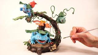 I made the Bulbasaur Evolution into an amazing sculpture