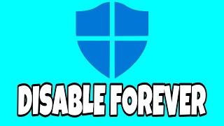 How to disable Windows 10 defender/antivirus FOREVER!!