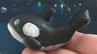 Милый дельфин из пластилина(полимерной глины)