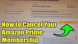  How to Cancel Your Amazon Prime Membership  | Step-by-Step Guide