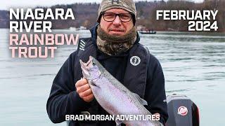 RAINBOW TROUT Fishing in FEBRUARY ( Niagara River )