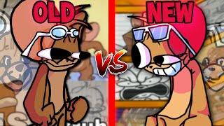 FNF': The Basement Show V2 - Meme Mania (Old Vs New) (meme mouse song old and new comparison)