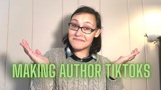 TikTok Tips for Authors! (making author tiktoks & writing experiments!)