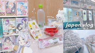 JAPAN VLOG : ep.2, manga shopping in tokyo, shibuya 109, sakura viewing, anime merch, crane games