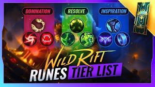 BEST Runes Tier List: Ranking EVERY Rune from BEST to WORST in Wild Rift (Season 3 Updated)