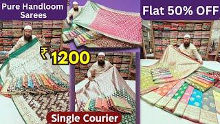 Pure Banarasi Sarees With Price Handloom saree Collection Katan Silk Sarees Madina Tex World