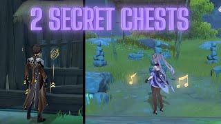 Two Secret Chest Puzzles in a 100% Explored map - Genshin Impact