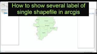 How to show multiple labels of single shapefile in ArcGIS