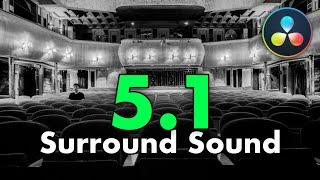 5.1 SURROUND SOUND richtig Exportieren (Kurzfiilm / Kino) |  DaVinci Resolve Tutorial (Deutsch)