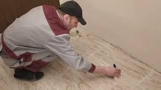 Затирка швов плитки на полу своими руками в коридоре - снято на видео