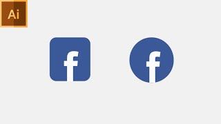 How to make Facebook Logo Adobe Illustrator