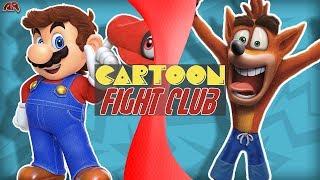 MARIO vs CRASH BANDICOOT! (Nintendo vs Sony) Cartoon Fight Club Bonus Episode: 37