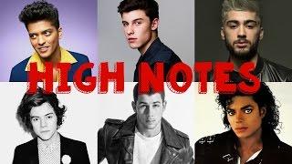 MALE SINGERS HITTING HIGH NOTES (C5-C6)