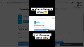 Certificaciones que puedes obtener en #google GRATIS#anuncio #campaña #publicidad #marketing