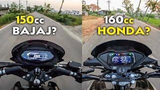 Riding 2024 Bajaj Pulsar 150 & Honda SP 160 Which one Feels Better on Road?