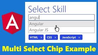 Build multi select without ng-multiselect-dropdown in Angular
