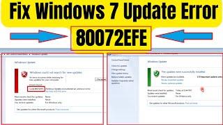 How to Fix Windows 7 Update Error 80072efe