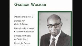 GEORGE WALKER: Sonata No. 2 for Piano