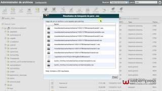 Administrador de Archivos de cPanel ¿cómo buscar archivos?