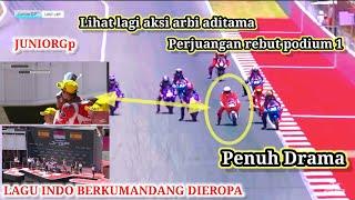 HIGHLIGHT || AKSI HEROIK ARBI ADITAMA REBUT PODIUM 1 DIJUNIOR GP BARCELONA || PENUH DRAMA