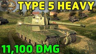 World Of Tanks | Type 5 Heavy - 11100 Damage - 7 Kills / Using HE